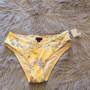 NWT Pacsun L.A. Hearts‎ yellow floral swimsuit bottoms size small